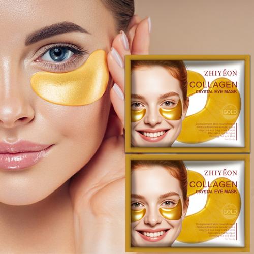 24k goldene Kristallaugenpolster