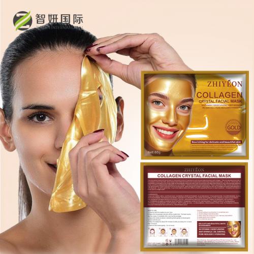 Goldkollagen -Gesichtsmaske -Handelsmarktlabel